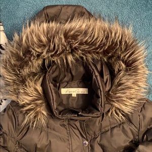 Kenneth Cole Winer Parka Grey Medium broken zipper